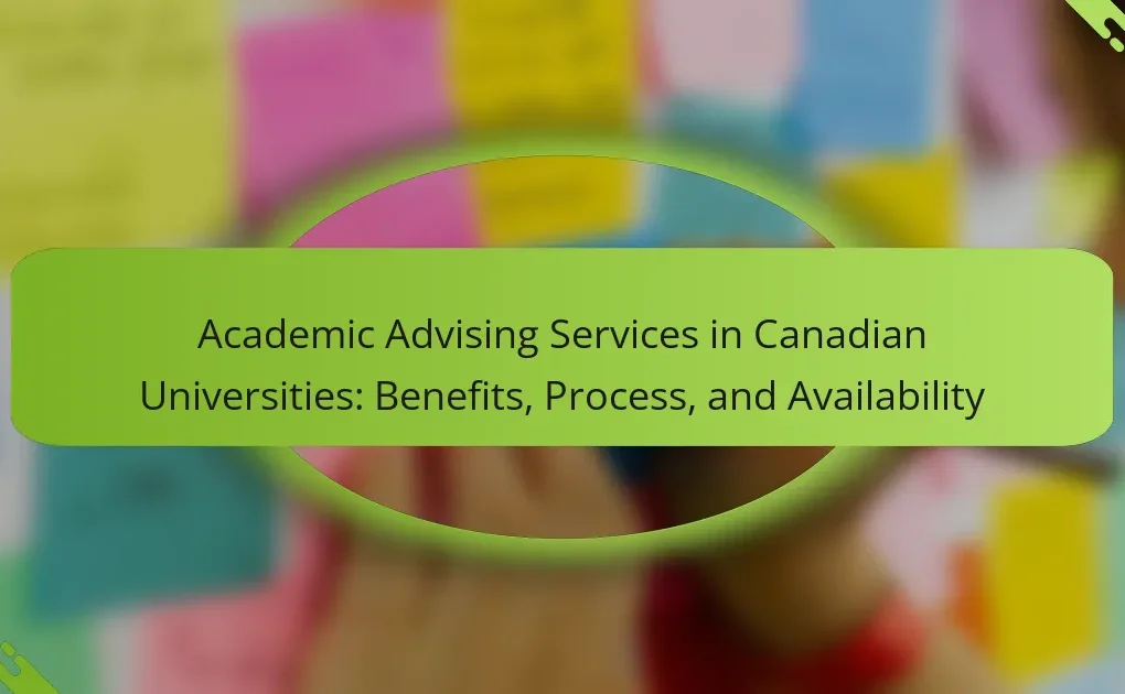 Academic Advising Services in Canadian Universities: Benefits, Process, and Availability